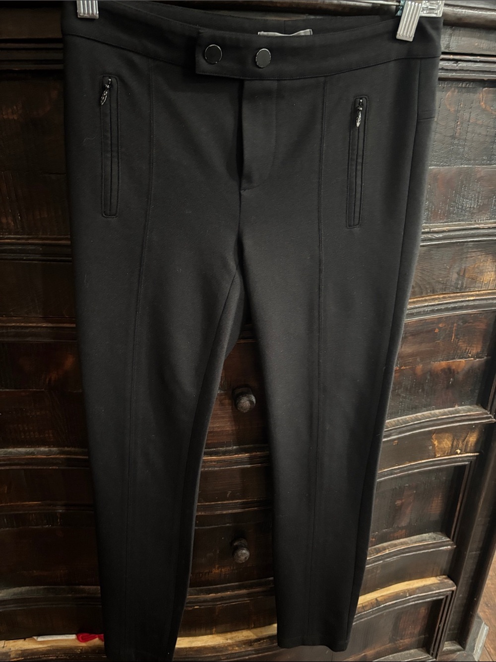 Vince Black Slim Stretch Dress Pants